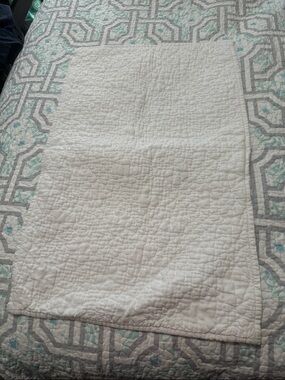 Single Restoration Hardware Vintage Washed Hancrafted Linen Pillow Sham White OS